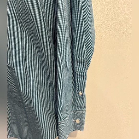 J Crew gingham mini checkered Blue Button-Up Shirt - Picture 3 of 7